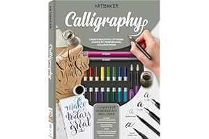 Hinkler - Art Maker Studio Calligraphy Kit - Crafts for Adults - Calligraphy for Beginners - Complete Set with Calligraphy Pens