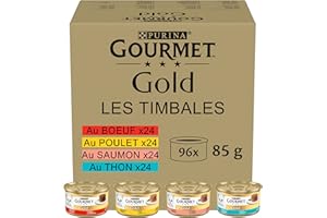 Gourmet Gold rafinowana karma dla kotów Ragout, mokra, mieszanka odmian, 96 sztuk (96 x 85 g)