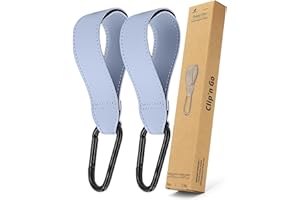 ADRIANO PORCARO AP I Gancio universale per passeggino | Gancio per passeggino e accessori per carrozzina | Pratico fissaggio per borse della spesa e organizer per neonati (blu)