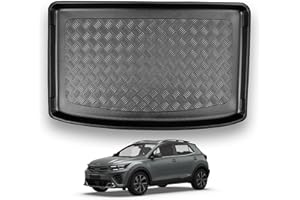 Nomad Boot Liner Compatible with Kia Stonic 2017+ Recyclable Plastic (PE) Boot Floor Upper Position Tailored Fit Floor Guard Tray Black Custom Fitted Accessory Dog Friendly Waterproof Raised Edges