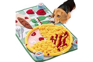 MEWOOFUN Schnüffelmatte für Hunde, Hundematte für Geruchstraining und langsames Fressen, Hunde-Puzzle-Spielzeug, fördert natürliche Futtersuche (77x47cm)