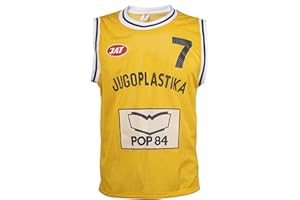 JL SPORT Croatian Toni Kukoc KK Split Jugoplastika Pop 84 Retro Basketball Play 7 Jersey