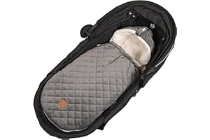 Babyschalenfußsack Velvet Hoody, grey