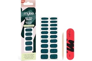 Mylee Gel Nail Wraps [Bauble] – 10 Pre-Cured Gel Stickers for Instant Mani – No Lamp Needed, Chip-Resistant, Glossy Finish, Lasts Up to 14 Days – Easy to Apply, Vegan & Cruelty-Free
