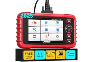 LAUNCH CRP123X V2.0 OBD2 Scanner 2025 Version, ABS SRS Engine Transmission Car DiagnosticTool, 7 Service Functions, Battery Test, Lifetime Free Update
