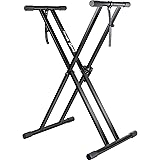 Rockjam Xfinity Douproed Presunbled Keyboard Stand con cinghie di bloccaggio