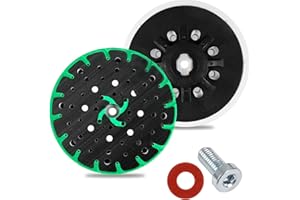 HEBERUCK Disco de lijado de 150 mm, con velcro, compatible con Festool Rotex 150, placa de lijado de 150 mm, compatible con Festool ETS 150/3 EQ, ETS 150/5 EQ, ETS EC 150/3 EQ, ETS EC 150/5 EQ Sander (suave)
