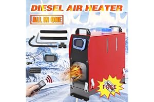 1inchome Calentador de Aire Diésel 12V, Calefaccion Diesel Ajustable con Pantalla LCD, Calefacción Estacionaria con Control Remoto, Bajo Consumo para Coche Furgoneta, Automóvil Camiones Barco Autobús