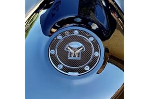 labelbike - 3D Gel Résine Autocollant Protection Bouchon de Réservoir Moto compatible avec HONDA - carbone