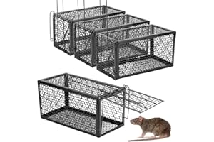 4 Pack KCT Humane Rat Trap Cage No Kill Bait Rodent Mouse Catcher Indoor Outdoor No Harm Safe Catch
