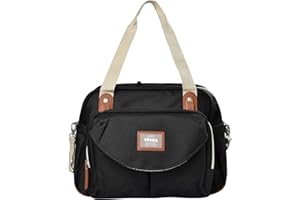 BEABA, Sac à Langer Genève II, Modulable, Grande contenance, Rangements multiples, Pochette avant amovible, repas isotherme, Système attache poussettes
