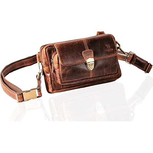 Sac Banane Ville Matador 3118 Cuir Véritable Style Antique Marron - Compact Et Élégant