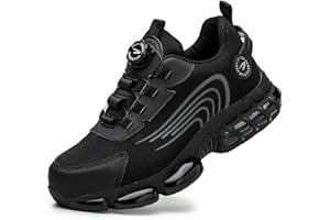 Dmyuki Sicherheitsschuhe Herren Damen, 2023 Neu Arbeitsschuhe Leicht S3 Stahlkappenschuhe Arbeitsschuhe Wasserdicht Atmungsaktive