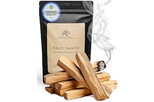 ‎INCENSERA Incensera Palo Santo Räucherholz - 8 Duftholz Sticks 10 cm für Ausräuchern Wohnung, Natürliches Heiliges Holz aus nachhaltiger Ernte, Aromatherapie