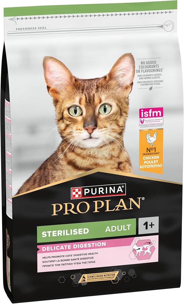 Pro Plan Kısırlaştırılmış Yetişkin Kediler İçin Kuru Kedi Maması, Zengin Tavuk Eti İçeriği 10kg