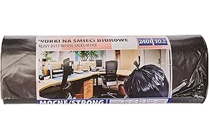 Office Products 22021252-05 Müllbeutel 240 L - 10 Stück Stark Reissfest LDPE| Müllsäcke Mülltüte Abfallsäcke Mülltüte für Den