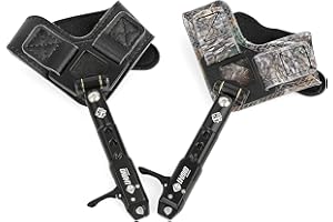 limaity Archery Compound Bow Release String Release Aids Aluminum Alloy Bow Grip Caliper, Outdoor 360 Rotating with Adjustable Wrist Strap Cocking Aids for Hunting