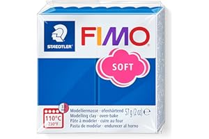 STAEDTLER FIMO - Pasta de modelar, color azul pacifico, 56 gr (8020-37 ST)