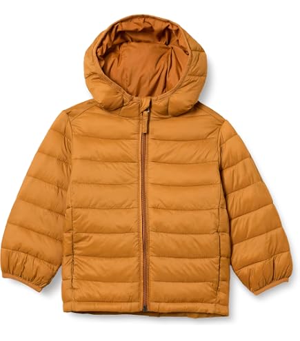 Doudoune Enfant Ultra Légère Matelassée - Veste à Capuche Chaud Automne/Hiver - Unisexe 6-16 Ans - Imperméable, Coupe Adjustée