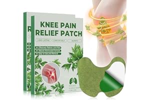 PYUE 40PCS Knee Pain Relief Patches, Natural Herbal Pain Relief Patches with Heat for Knee, Back, Neck,Shoulder Inflammation and Muscle Soreness Relief