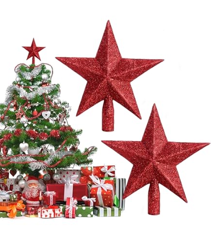 Étoile De Décoration De Sapin De Noël, Décoration De Sapin En Bois