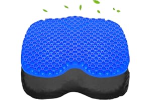 Bilbear Anti Slip Gel Kayak Seat Cushion Breathable U Shape Kayak Seat Pad for Sit in Kayaks,Boat,Canoe and Fishing,Waterproof Inflatable Thicken Seat Cushion for Kayak Accessories Equipment