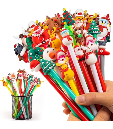 LiYiQ 100 Pcs Christmas Multicolor Pen In One Cartoon Cute