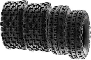 SunF A027 21x7-10 & 20x11-9 XC ATV UTV Quad Reifen Sportreifen Stollenreifen 6PR TL 35J E4, Satz von 4 Stück