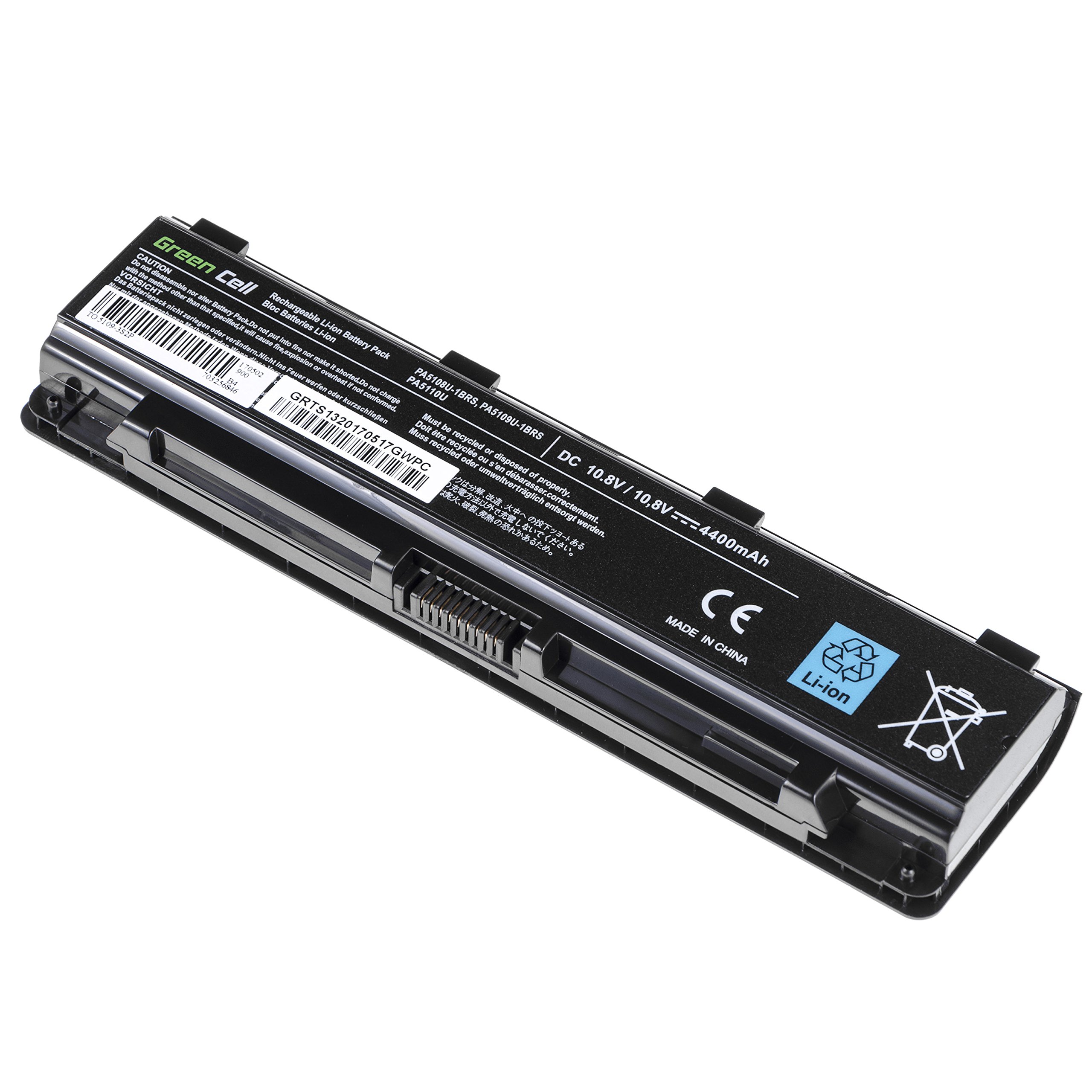 Green Cell® PA5109U-1BRS Notebook Battery laptop battery for Toshiba Satellite C50 °C50D C50T C55 °C55D C55T C70 °C70D C75 °C75D L70 P75 °C50 °C50D MC503LZ-A C55D/C55/C55D MC503LZ-A C70 °C70D MC503LZ-A - Image 4