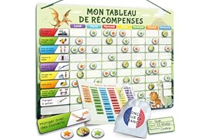 LIKARTO Tableau de Récompenses pour Enfants - Tableau magnétique avec de Nombreuses tâches et 280 aimants - Encourager Les Bons comportements - Calendrier Éducatif pour Enfant - Vert
