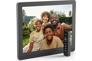 Pix Star Cadre Photo Numérique WiFi, USB - Écran IPS 15 Pouces - Cadeau > Famille - Album Photo Numérique