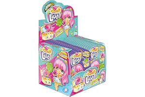JOYGUM SWEET LILLY POPPING & LOLLYPOP leccalecca al gusto fragola o mela verde da immergere in polverina di caramella frizzy scoppiettante, 36 bustine da 13 g