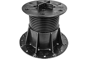 GARTENWELT RIEGELSBERGER Base di appoggio per Piastra Regolabile Basic per terrazza Base per Piastrelle per Patio Piastrelle in Cemento in Pietra Ceramica Altezza Regolabile 1 Pezzo 82-135 mm