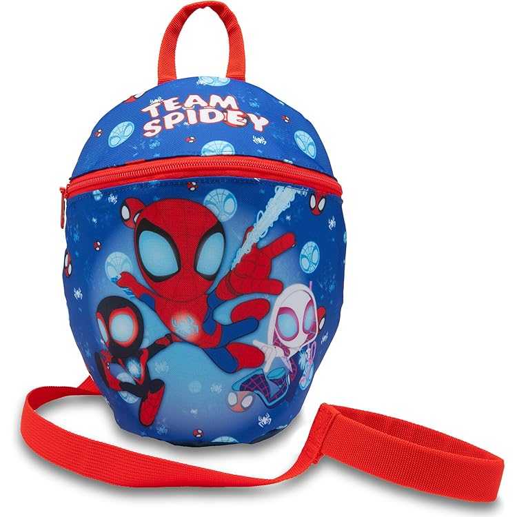 SPIDER-MAN Backpack With Reins Kids Toddlers Detachable