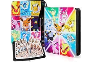 Classeur Carte,Holyhcx 50 Pages Album Carte a Collectionner,Peut Contenir 400 Cartes,Portable Livre Carte,étanche Classeur Carte Magic,Range Carte Collectionner pour Enfants