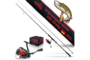 ‎PARADOX FISHING Paradox Fishing Firetiger Spinnrute I 2,1m/2,4m/2,7m I 5-20g/ 15-35g/ 20-60g I Barsch Rute I Zanderrute I Hecht Rute - Spinnruten