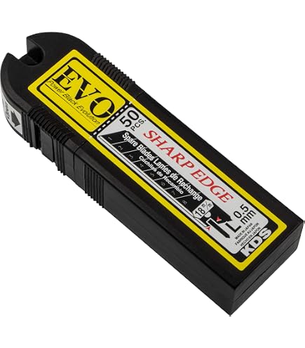 Abbrechklingen Japanklingen KDS 18mm extrem scharf 200 Stück Power Black