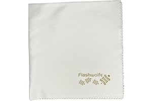 ‎FLASHWOIFE Flashwoife, extra feines Micro-Faser (Nano-Faser) Reinigungstuch, RT30W, Microfaser Putztuch 30x30 cm, weiß