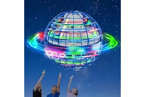 MQVXT Palla Volante Magica UFO Ball,Flying Orb Hover Ball,Luce a LED Rotante a 360°, Mini Drone Flying Ball per Bambini Flying Orb Hoverball Regali per Ragazzi Ragazze Interni ed Esterni