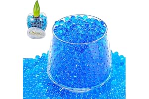 Okaywork Perlas de agua 10000 piezas water beads de perlas, perlas de gel para flores y plantas,hidrogel plantas perlas de agua reutilizables para bricolaje, decoración, relleno de plantas (azul)