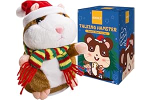 Eocolz Sprechender Hamster wiederholt das, was Sie Sagen Mimicry Haustier Plüsch Buddy Maus interaktives Spielzeug lustiges Kinder Plüschspielzeug frühes Lernen für Mädchen und Jungen Geschenk