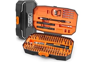 JOREST Zestaw wkrętaków precyzyjnych 152 w 1, profesjonalny mini magnetyczny zestaw naprawczy z bitami Torx, do PC, iPhone, laptopów, okularów, zegarków, przełączników, PS4, PS5, Xbox, elektroniki