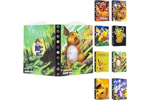 THINGEHOY Karten Sammelalbum Karten Bindemittel A5, Album Heft für Karten, Sammelalbum Klein, Kartenhalter Sammelkarten Album 30 Seiten 240 Karten Kapazität