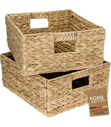 Ikea TJABBIG Korb, natur, 25 x 23 cm Küche, Haushalt & Wohnen