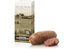 Cotechino précuit Salumi Pasini® | Entier 500g | Saucisse italienne précuite | Épicerie fine
