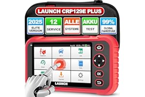 ‎LAUNCH LAUNCH CRP129E Plus OBD2 Diagnosegerät Alle System Scanner mit 12 Reset, ABS/Einspritzdüsen-Codierung/Öl/Drosselklappe/EPB/DPF/SAS/TPMS Reset/Batterieabgleich, lebenslanges WiFi-Update, 2025 Modelle