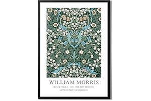 State Media Vision William Morris Original Design Poster – Famous Artist Drawings - Stylish Home Decor - Variety of Sizes (Blackthorn, A3 Print Only)