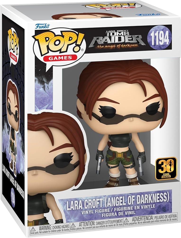 Funko Pop! Games: Tomb Raider - Lara Croft - Karanlığın Meleği - Koleksiyonluk Vinil Figür - Hediye Fikri - Resmi Ürün - Çocuklar ve Yetişkinler için Oyuncaklar - Video Oyunları Hayranları