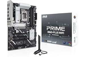 ASUS PRIME B860-PLUS WIFI Intel ATX motherboard, 8+1+1+1 80A DrMOS power stages, DDR5, PCIe 5.0, 2xM.2 slots, Realtek 2.5Gb Ethernet, Wi-Fi 6E, DisplayPort, HDMI, USB 20Gbps Type-C