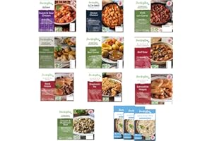 Low Fat Ready Meal Variety Box - Parsley Box Microwavable Long-Life Cupboard-Store Ready Meals (10 Meals)